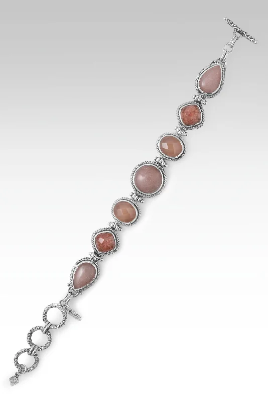 Pink quartz bangles-Honest Community Bracelet™ in Peach Moonstone