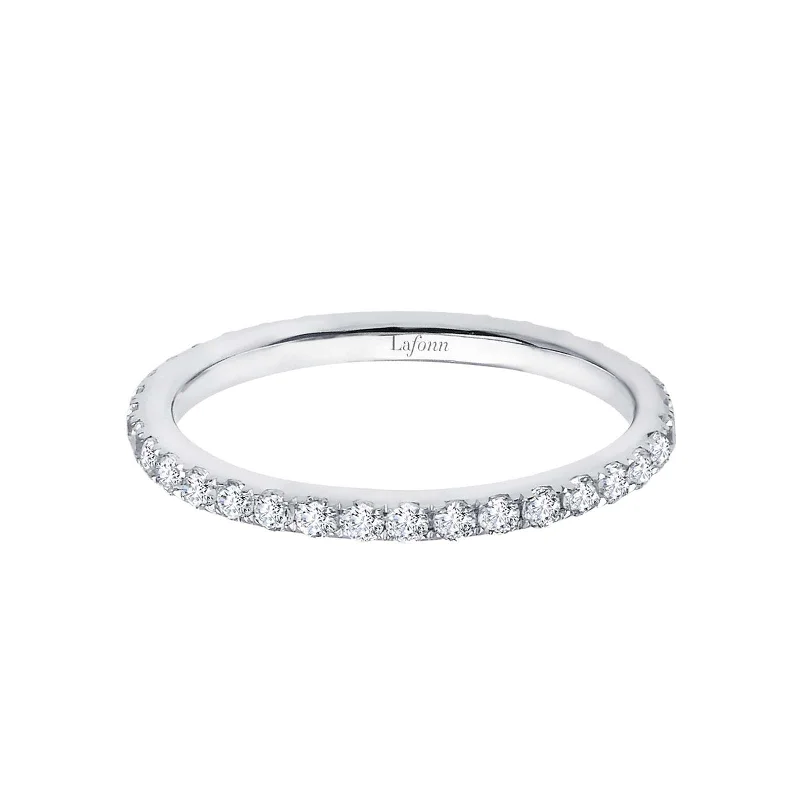 Chunky stone engagement rings-Lafonn Simulated Diamond 0.38ct Eternity Ring R2009CLP