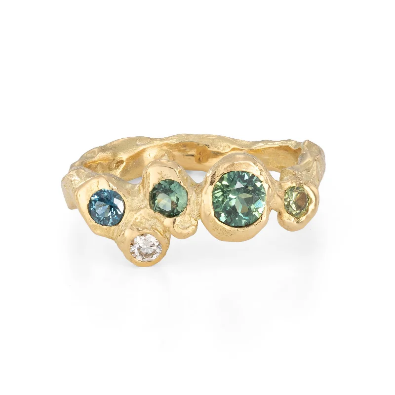 Eternity style engagement rings-Rock Pool Skerry Ring