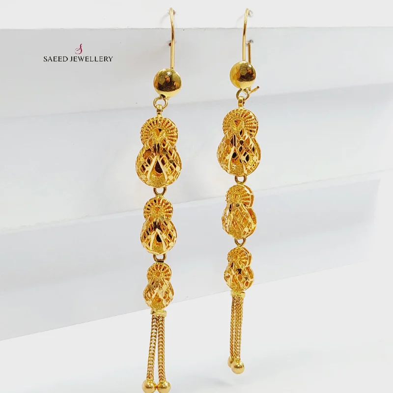 Silk cord earrings-Kuwaiti Earrings