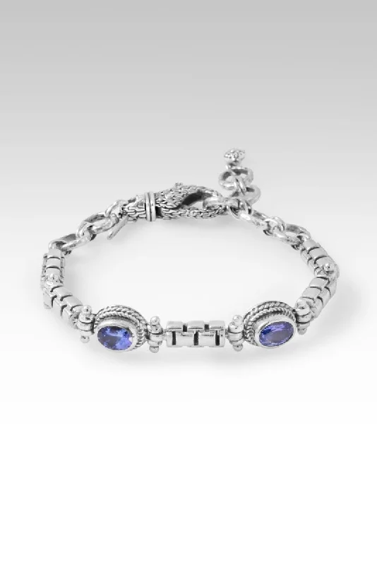 Tiny stack bangles-Tranquil Presence Bracelet™ in Tanzanite