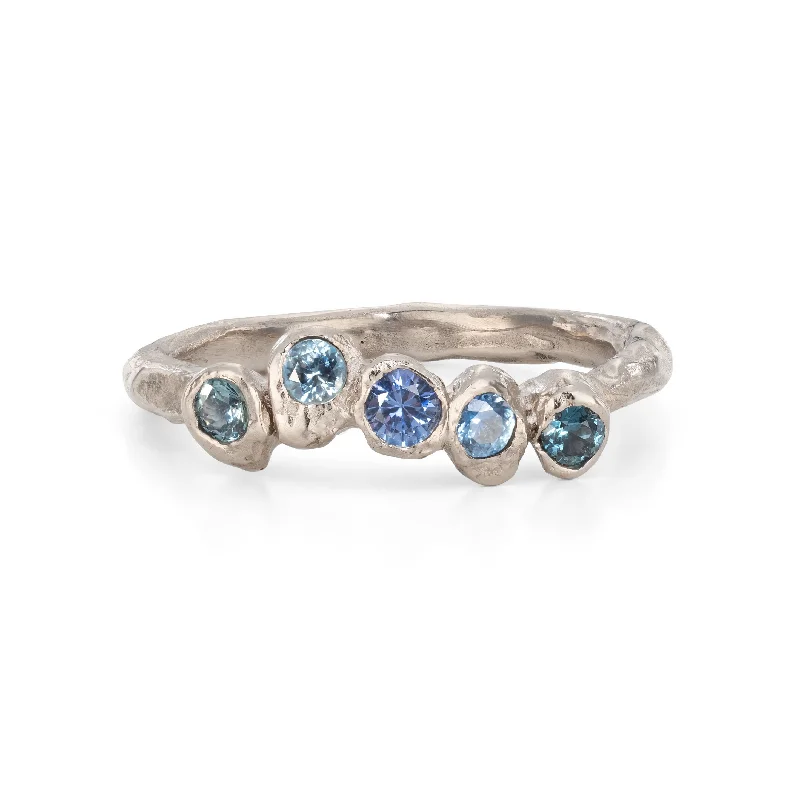 Retro style engagement rings-Ocean Stone Barnacle Bay Ring