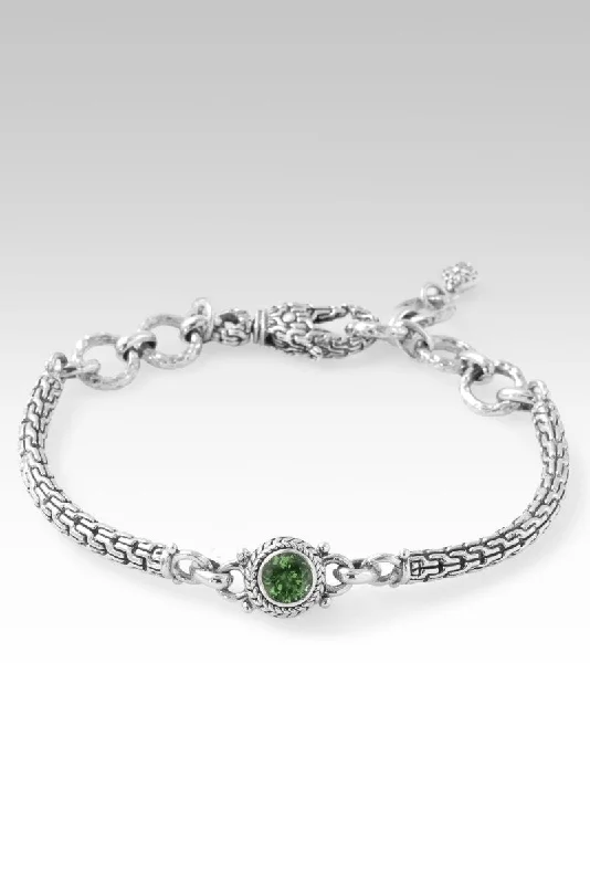 Chunky cuff bangles-Forge Ahead Bracelet™ in Tsavorite Garnet