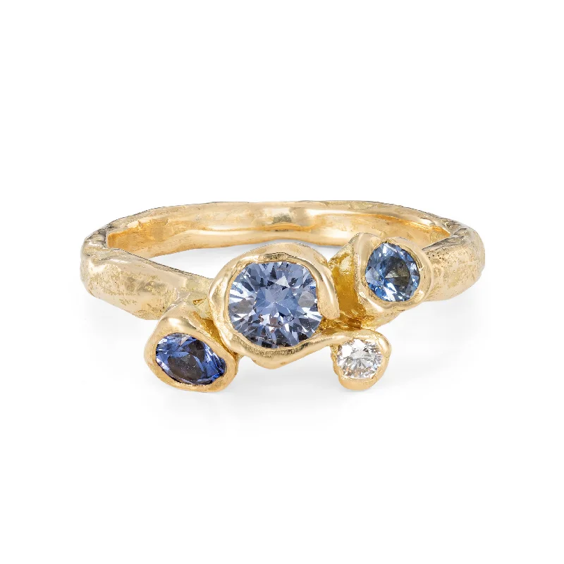 Radiant star engagement rings-Ocean Lansallos Ring