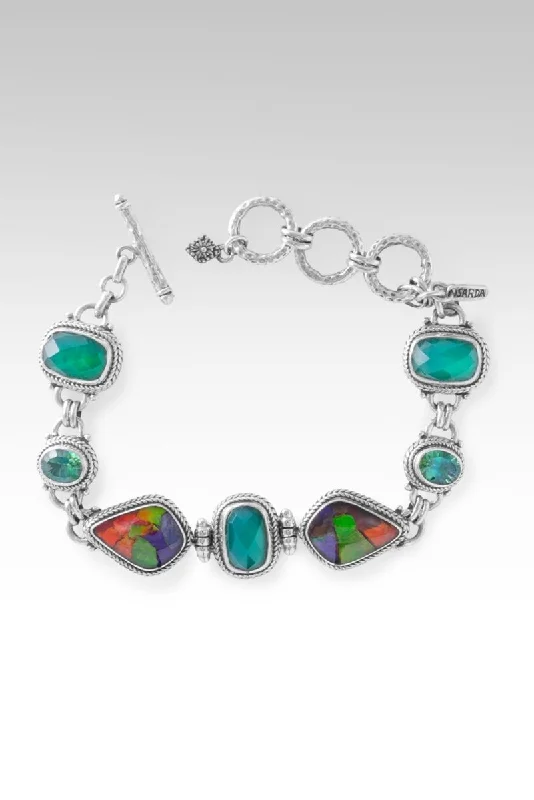 Subtle accent bangles-Rejoice In Hope Bracelet™ in Ammolite Triplet