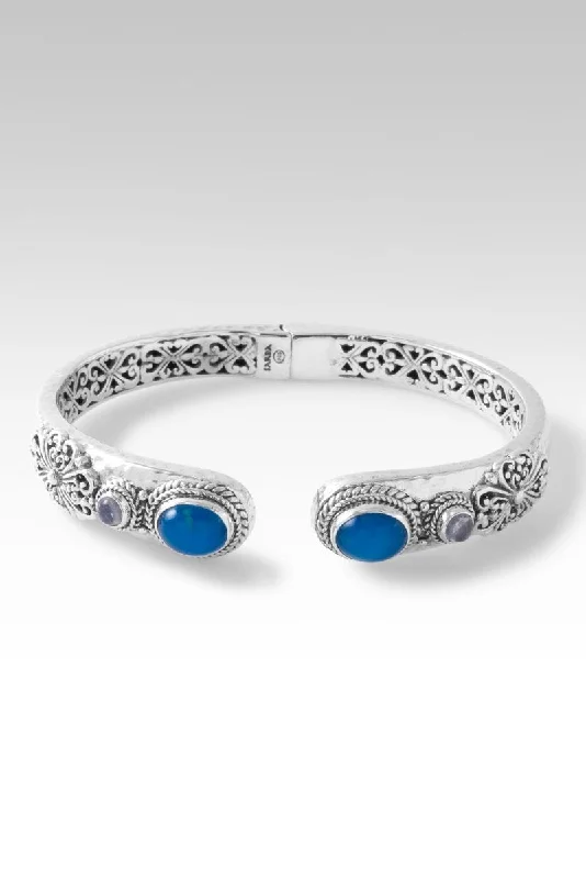 Fox motif bangles-Splendid Grace Tip-to-Tip Bracelet™ in Paraiba-Colored Opal