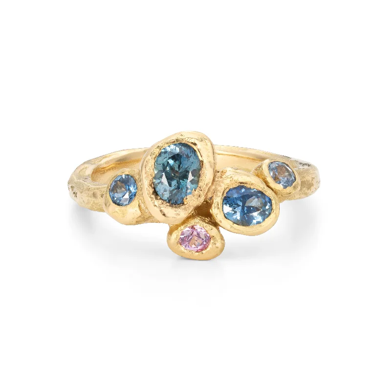 Vintage flair engagement rings-Coastal Sapphire Carn Ring