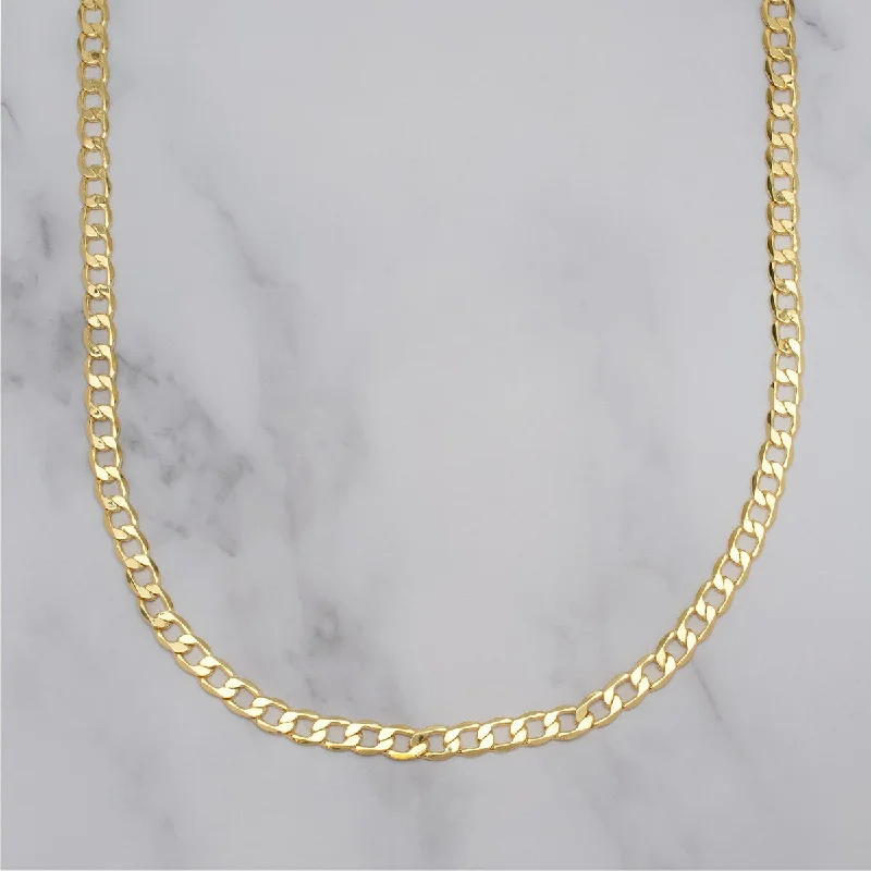 Crystal-twisted necklaces-Victoria Townsend Gold Plated Flat Figaro Chain Link Necklace