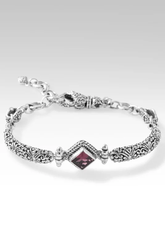 Smooth form bangles-Wondrous Grace Bracelet™ in Malawi Pink Color Change Garnet