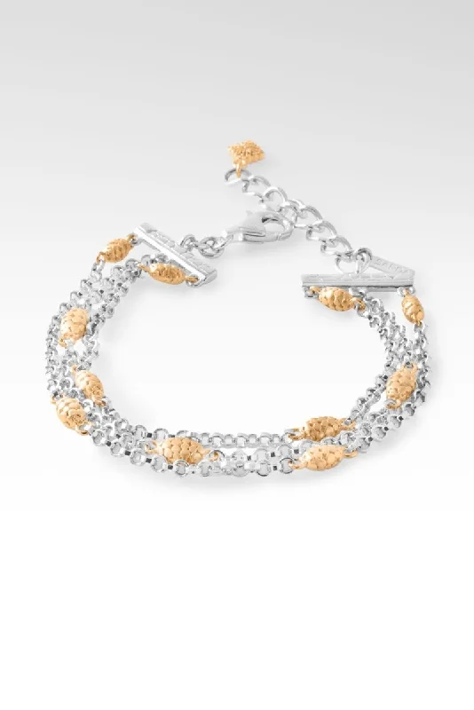 Cotton cord bangles-Sow Gentleness Bracelet™ in 18K Gold & Rhodium Over Sterling Silver