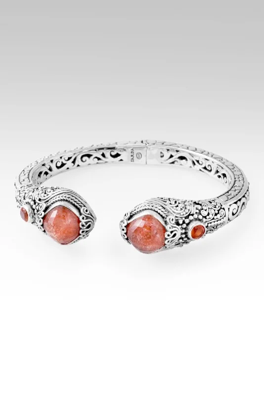 Sleek design bangles-What is Right & True Tip-to-Tip Bracelet™ in Orange Sunstone